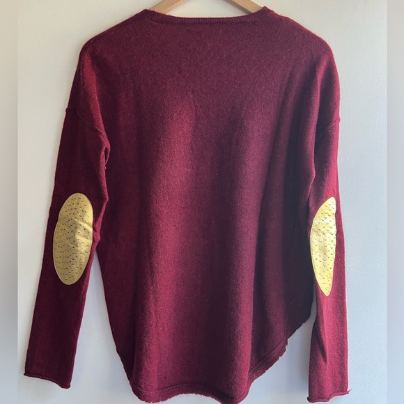 Zadig& Voltaire burgundy cashmere sweater size Small - Picture 3 of 7